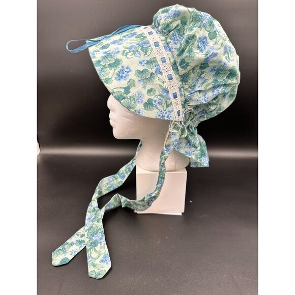 Womens Pioneer Bonnet Prairie Girls Floral Vintage Historical Kids Bonnet READ - Picture 3 of 10